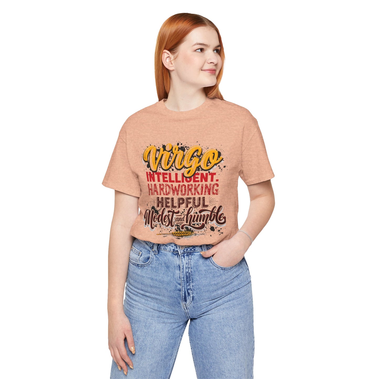 Virgo T‑Shirt for Her — "Intelligent, Hardworking, Helpful, Modest & Humble" Zodiac Tee