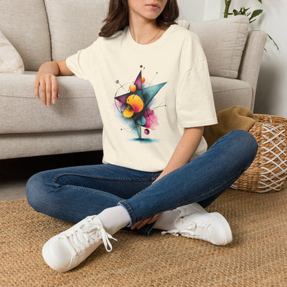 Abstract Geometric Planet Art T-Shirt