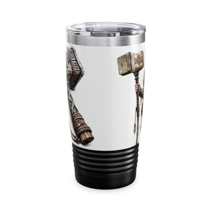 Viking Warrior 20oz Tumbler – Norse Hammer Insulated Travel Cup