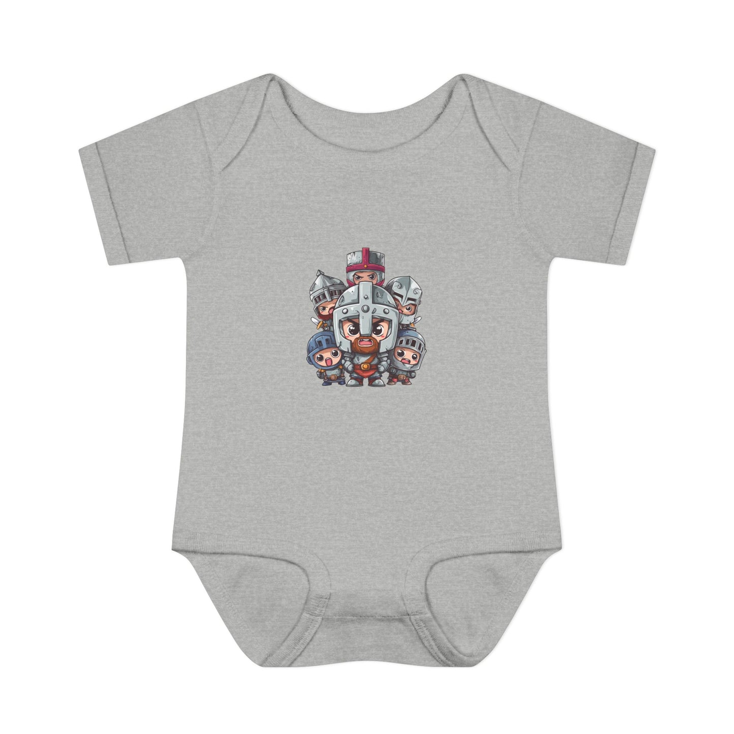 Baby Bodysuit — Cute Cartoon Viking Family Graphic