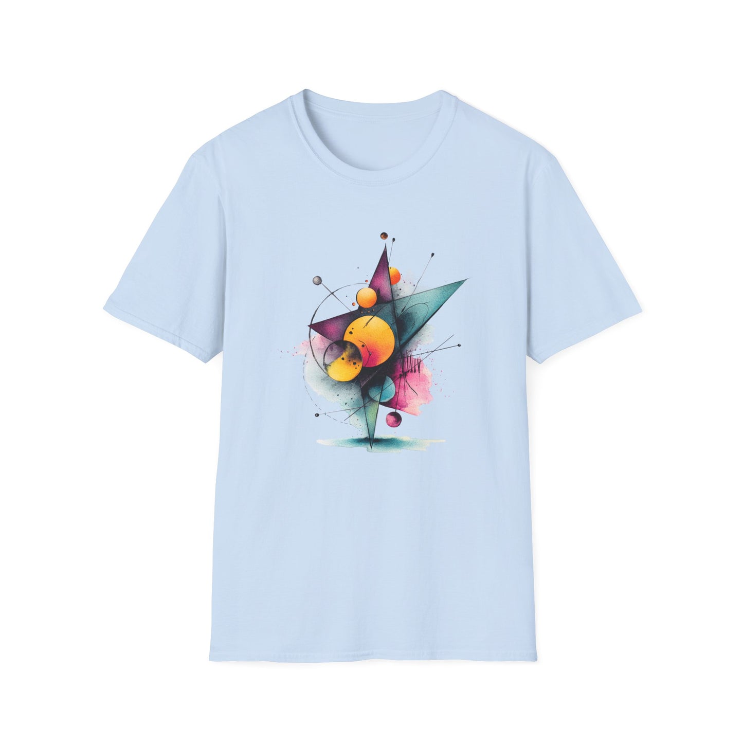 Abstract Geometric Planet Art T-Shirt