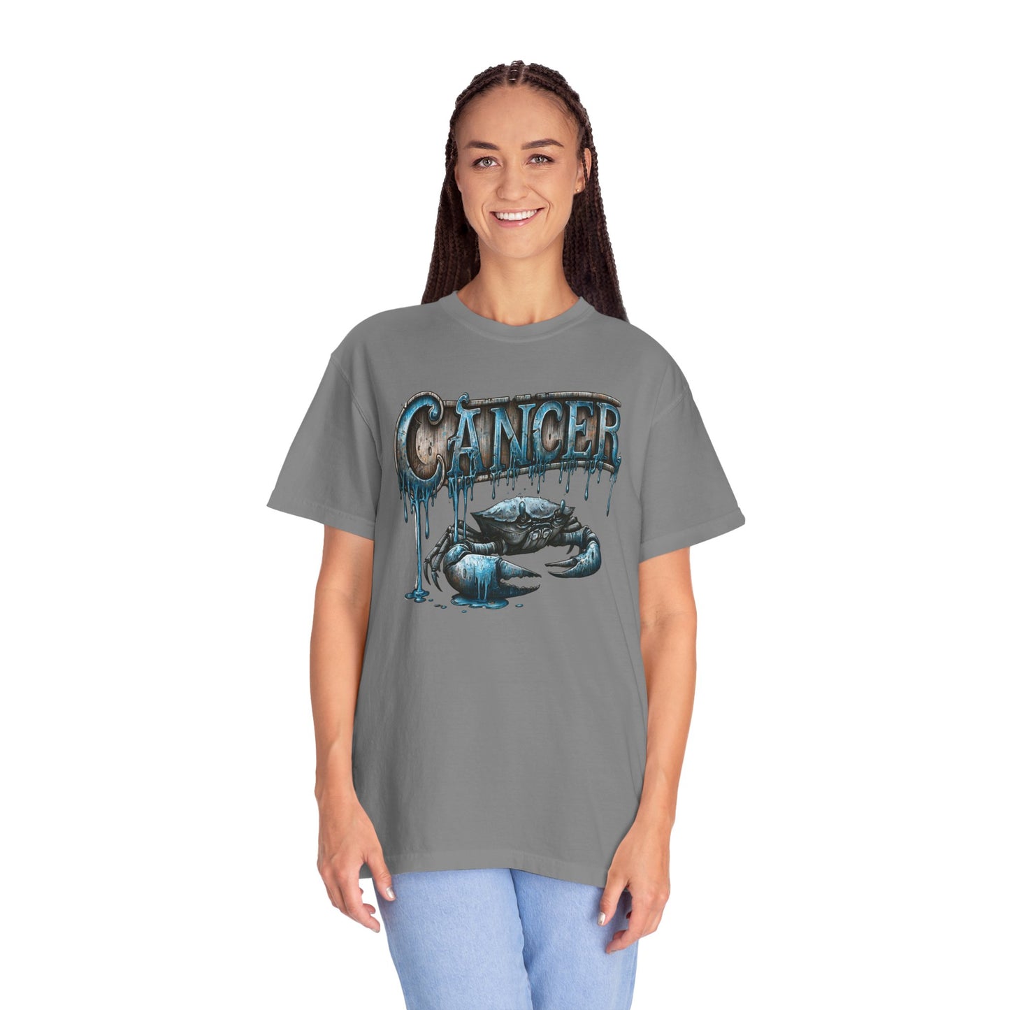 Cancer Zodiac Crab T-Shirt — Blue Drip Astrological Tee