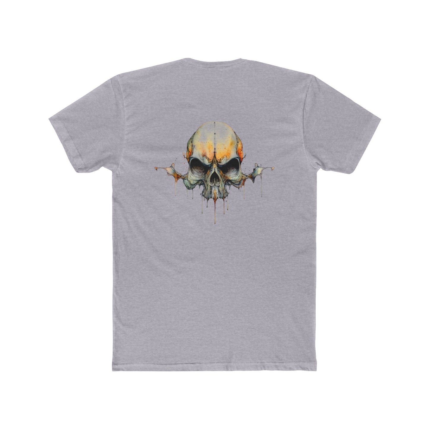 Skull Drip Graphic Tee — Watercolor Skull T-Shirt