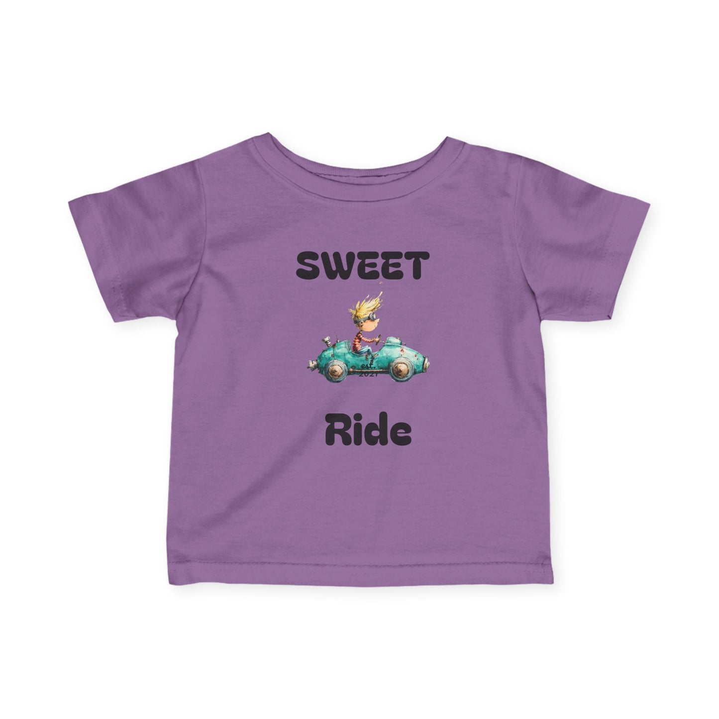 Infant Tee — "Sweet Ride" Vintage Car Baby Shirt
