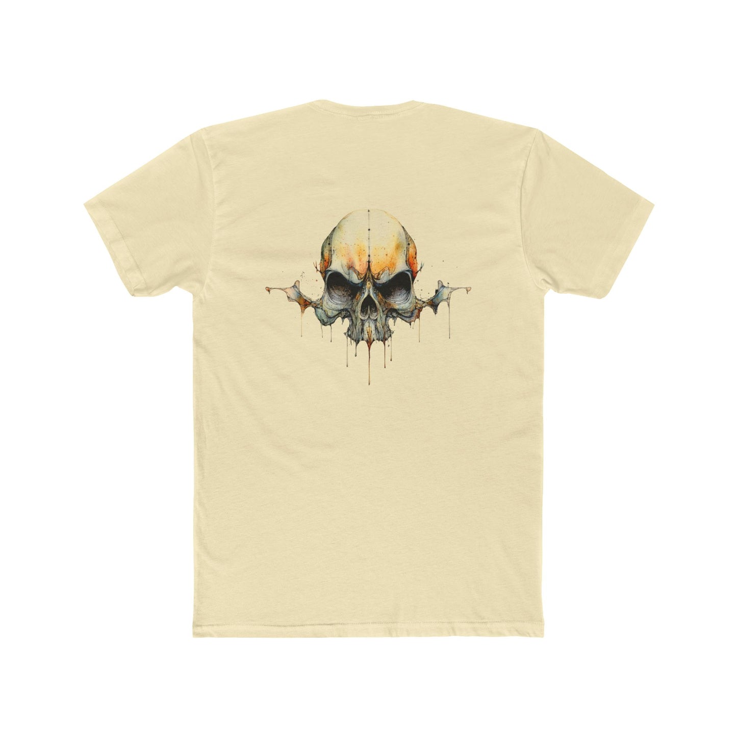 Skull Drip Graphic Tee — Watercolor Skull T-Shirt