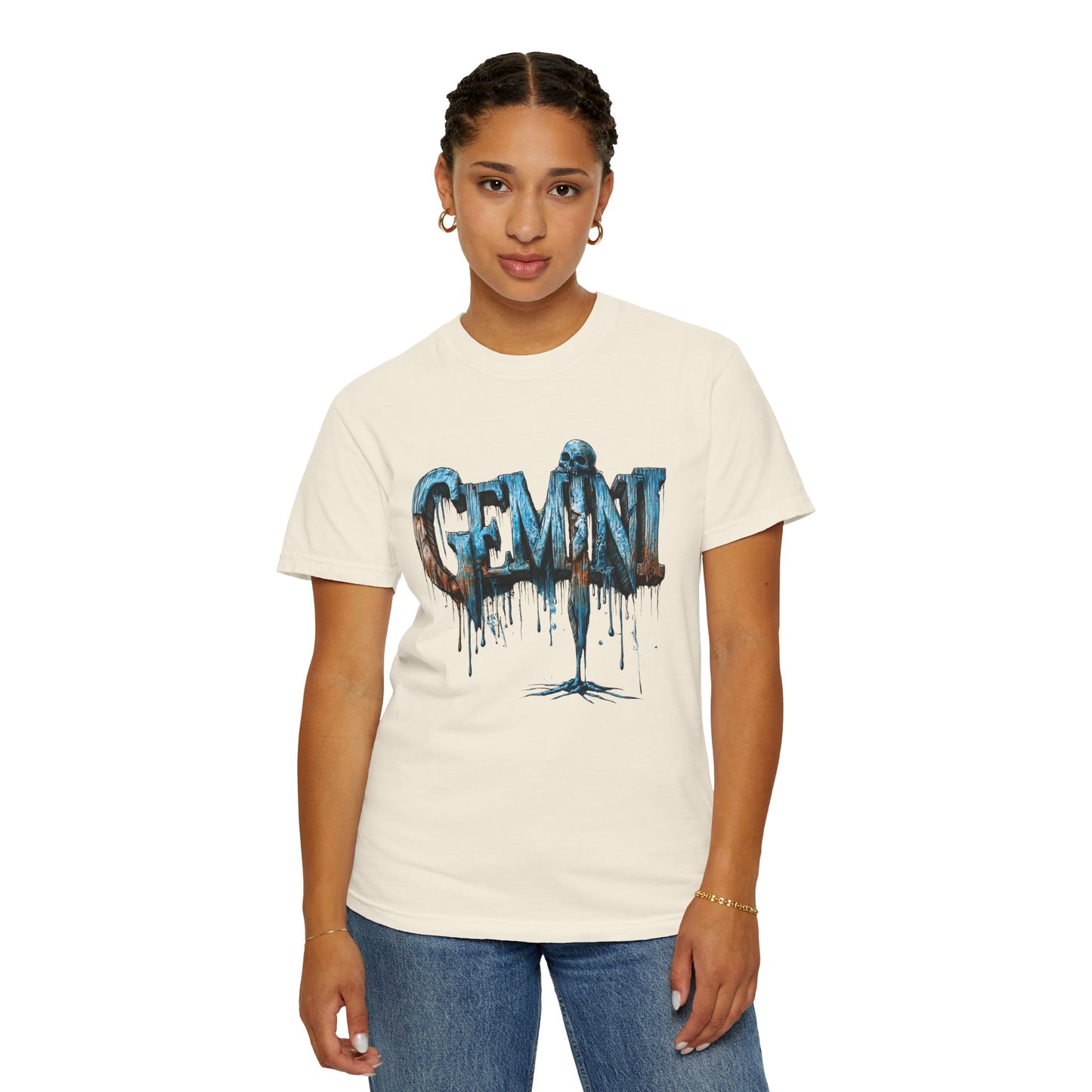 Gemini Zodiac Graphic T-Shirt — Frost Drop Tee