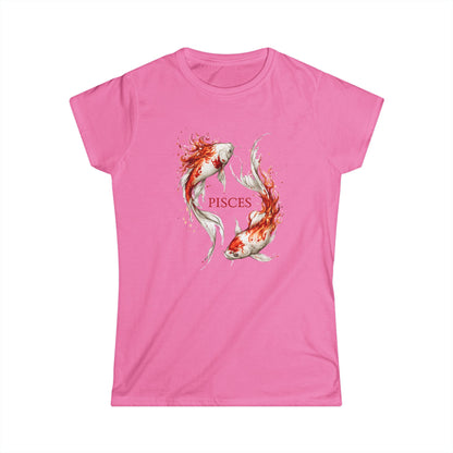 Pisces Women's Tee — Soft White Crewneck Zodiac Shir