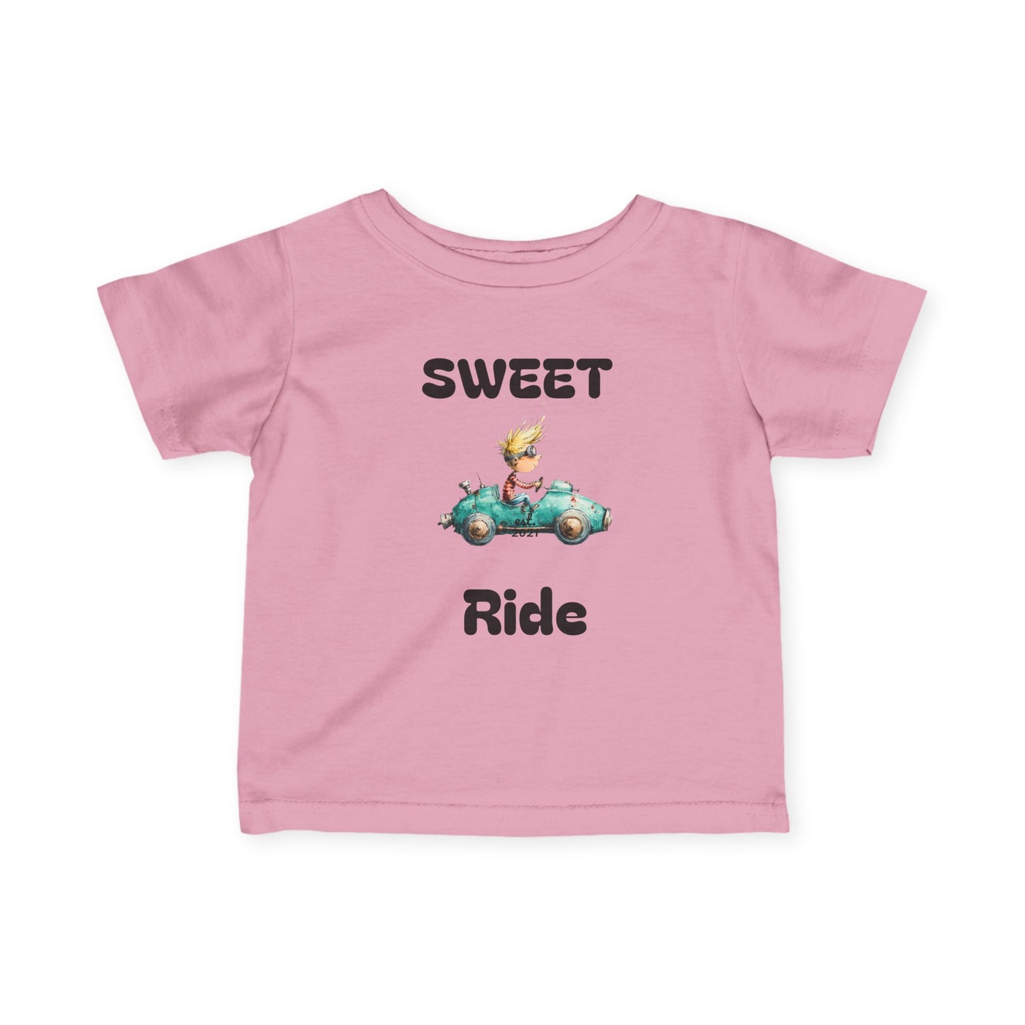 Infant Tee — "Sweet Ride" Vintage Car Baby Shirt
