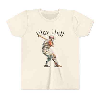 Youth Baseball Tee — 'Play Ball' Graphic T‑Shirt