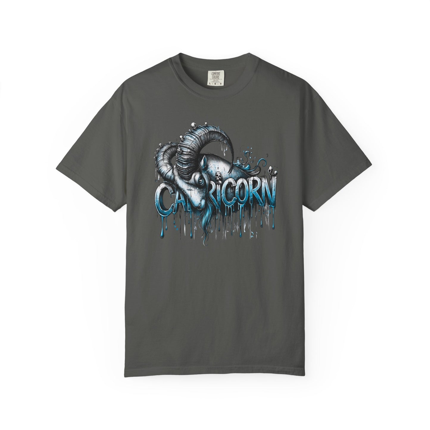 Capricorn-Zodiac Graphic Tee (Goat Horn Illustration)