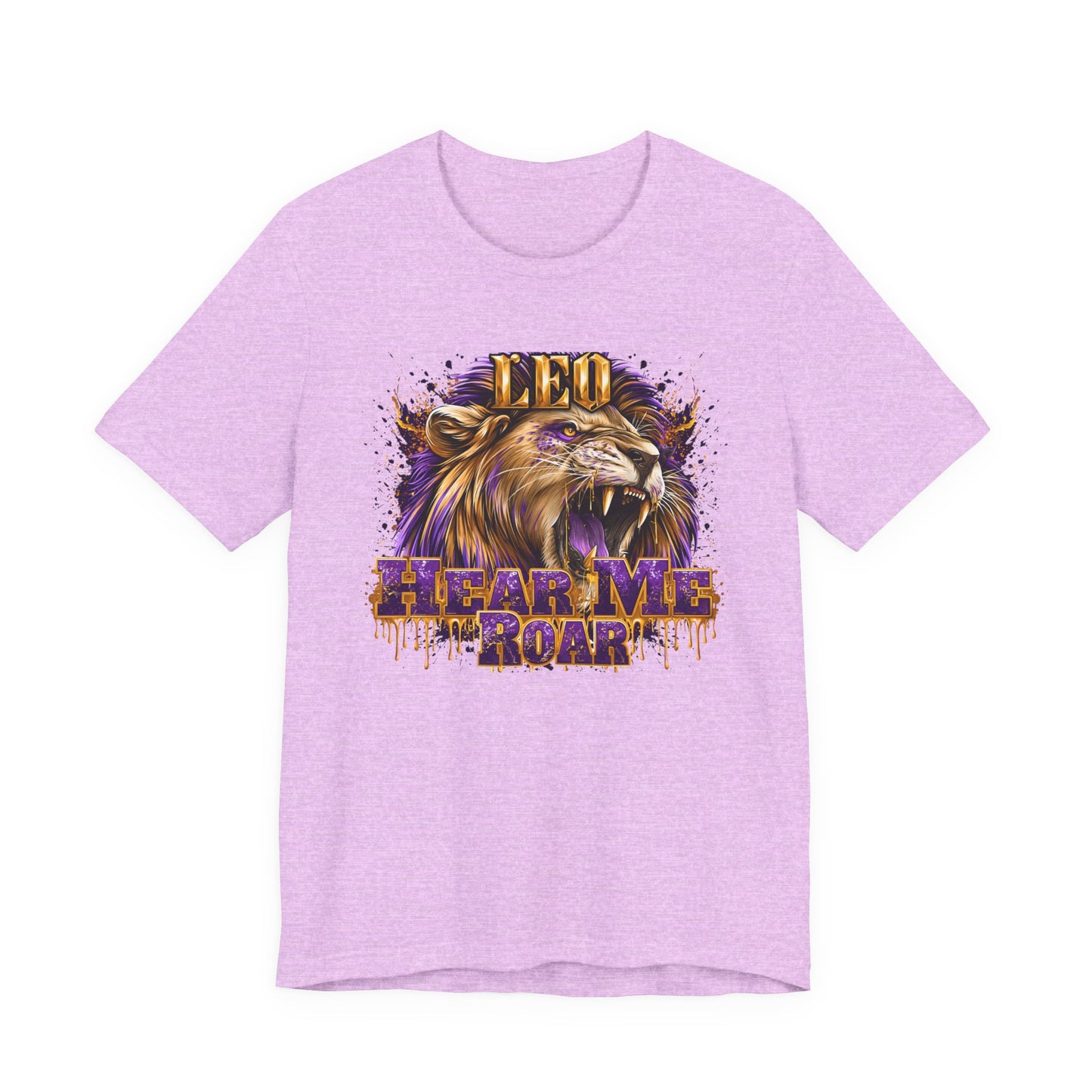 Leo-Hear Me Roar-Zodiac Unisex Jersey Short Sleeve Tee