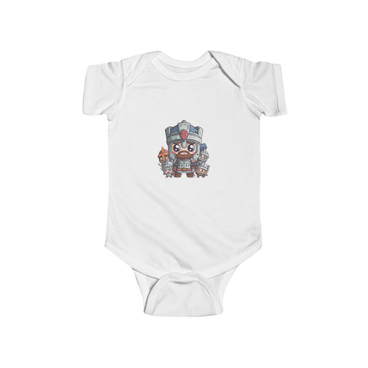 Cute Viking Baby Bodysuit — Cartoon Norse Warrior Infant Onesie