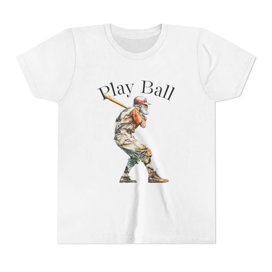 Youth Baseball Tee — 'Play Ball' Graphic T‑Shirt