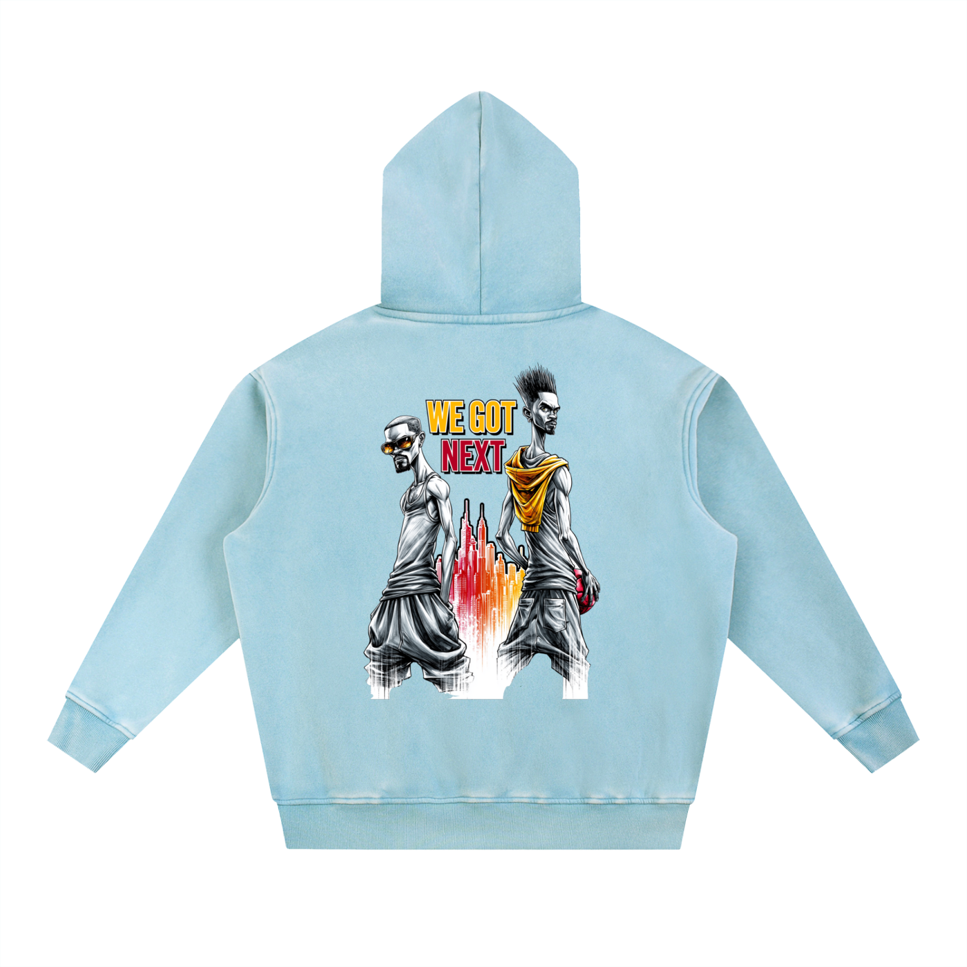 We Got Next — Oversized Snow Wash Fleece Hoodie