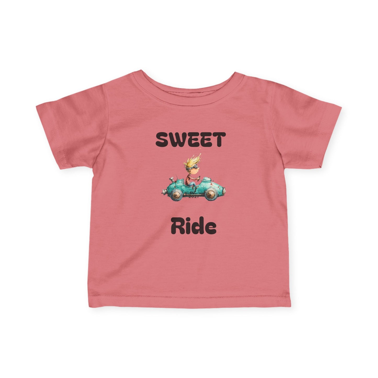 Infant Tee — "Sweet Ride" Vintage Car Baby Shirt