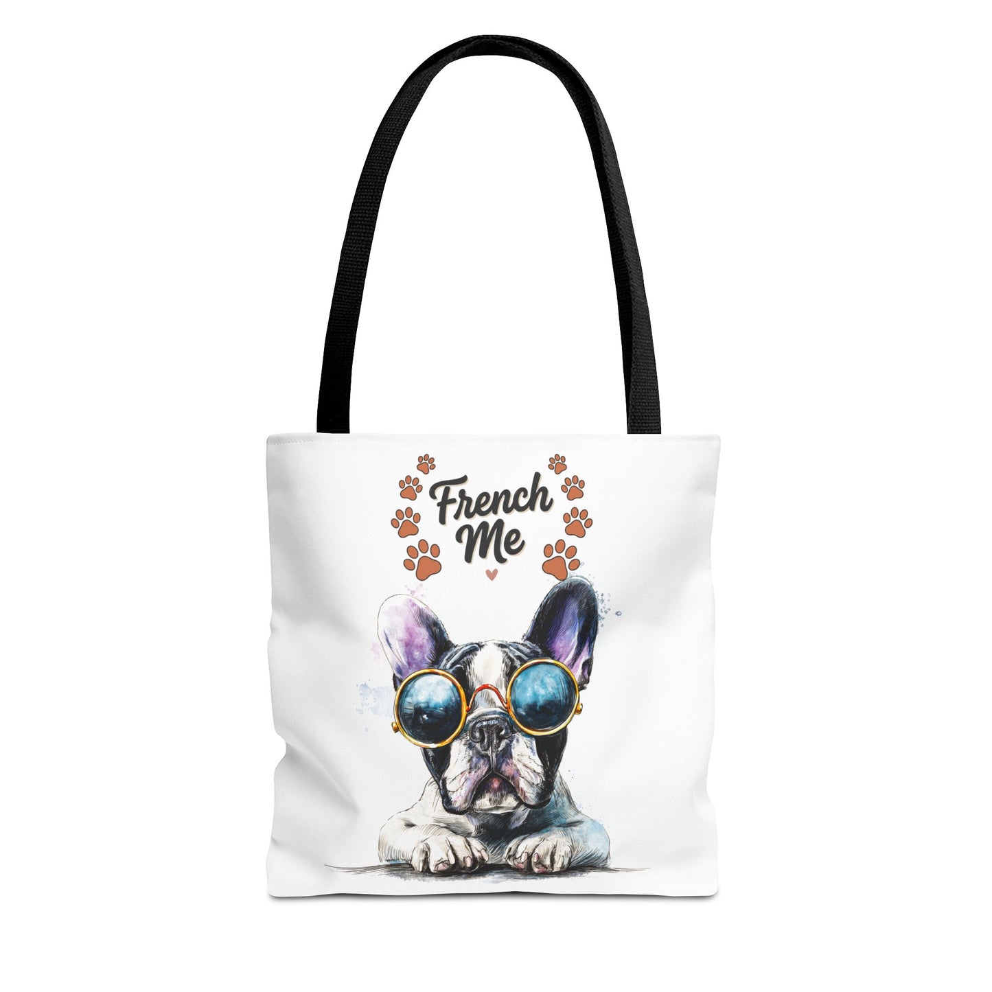 Frenchie Sunglasses Tote Bag — Cute French Bulldog Beach & Grocery Tote