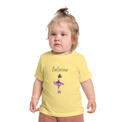 Ballerina Baby Tee — Pink Tutu Ballet Shirt for Infant Girls