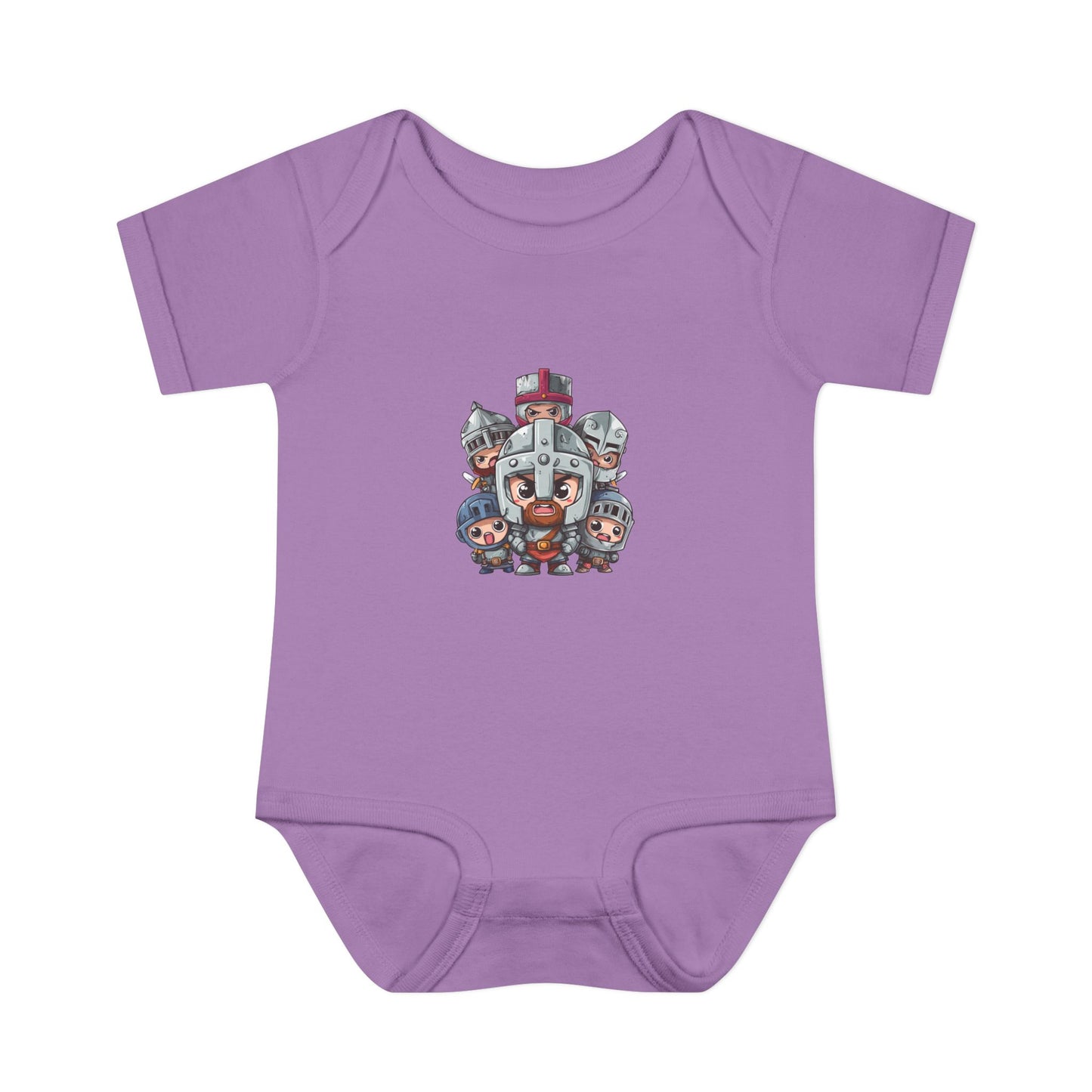 Baby Bodysuit — Cute Cartoon Viking Family Graphic
