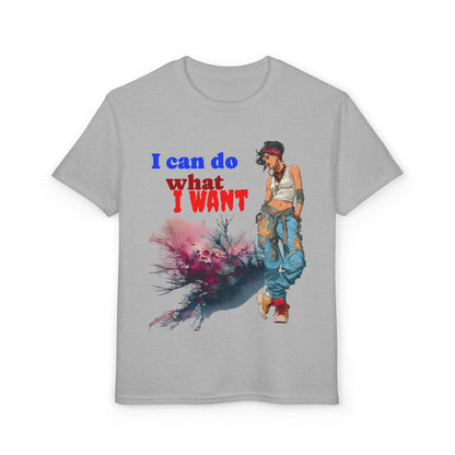 Girls Youth T-Shirt — "I Can Do What I Want" Street Style Graphic Tee