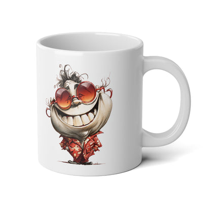 20oz Jumbo Mug - Colorful 'Work It Up' Motivational Art Coffee Cup