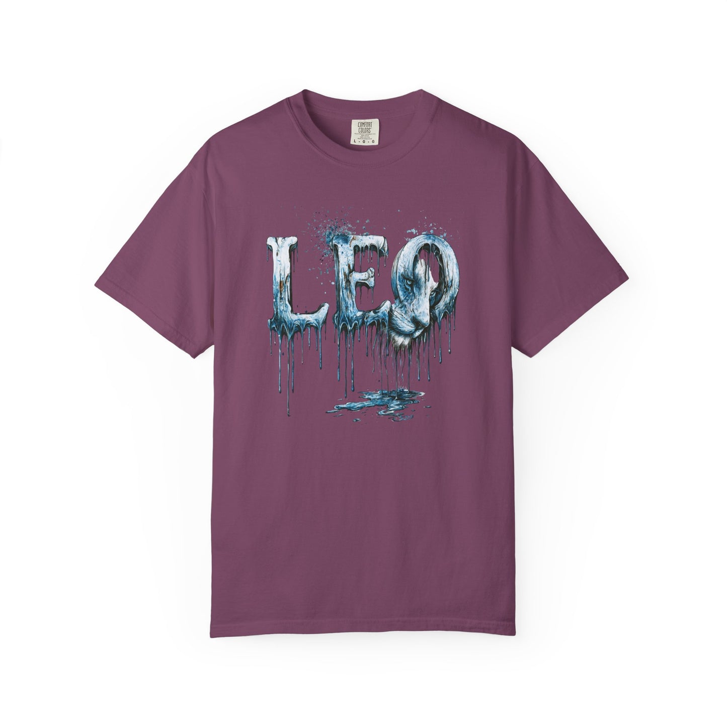 Leo Graphic T-Shirt — Frost Drop Zodiac Tee