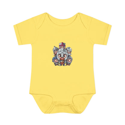 Baby Bodysuit — Cute Cartoon Viking Family Graphic