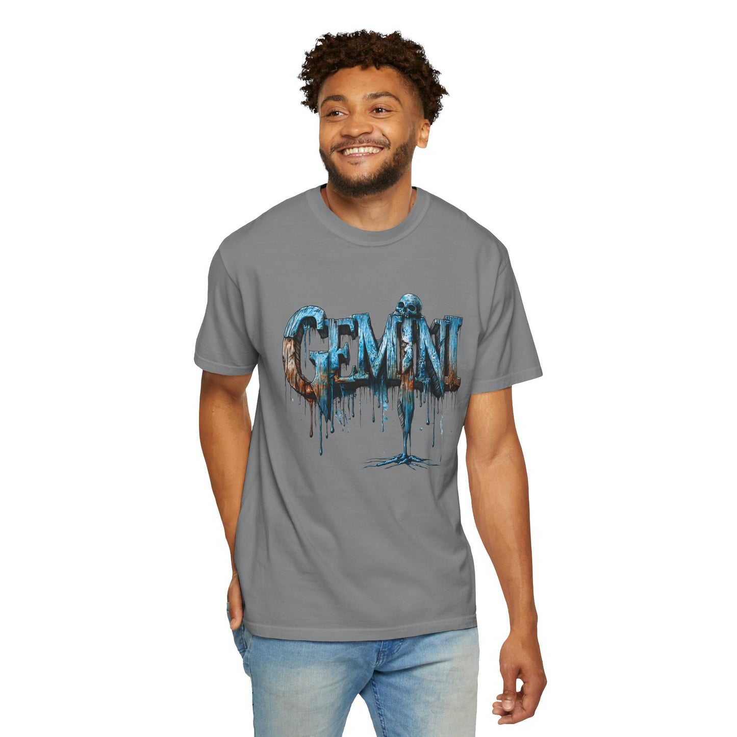 Gemini Zodiac Graphic T-Shirt — Frost Drop Tee