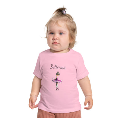 Ballerina Baby Tee — Pink Tutu Ballet Shirt for Infant Girls