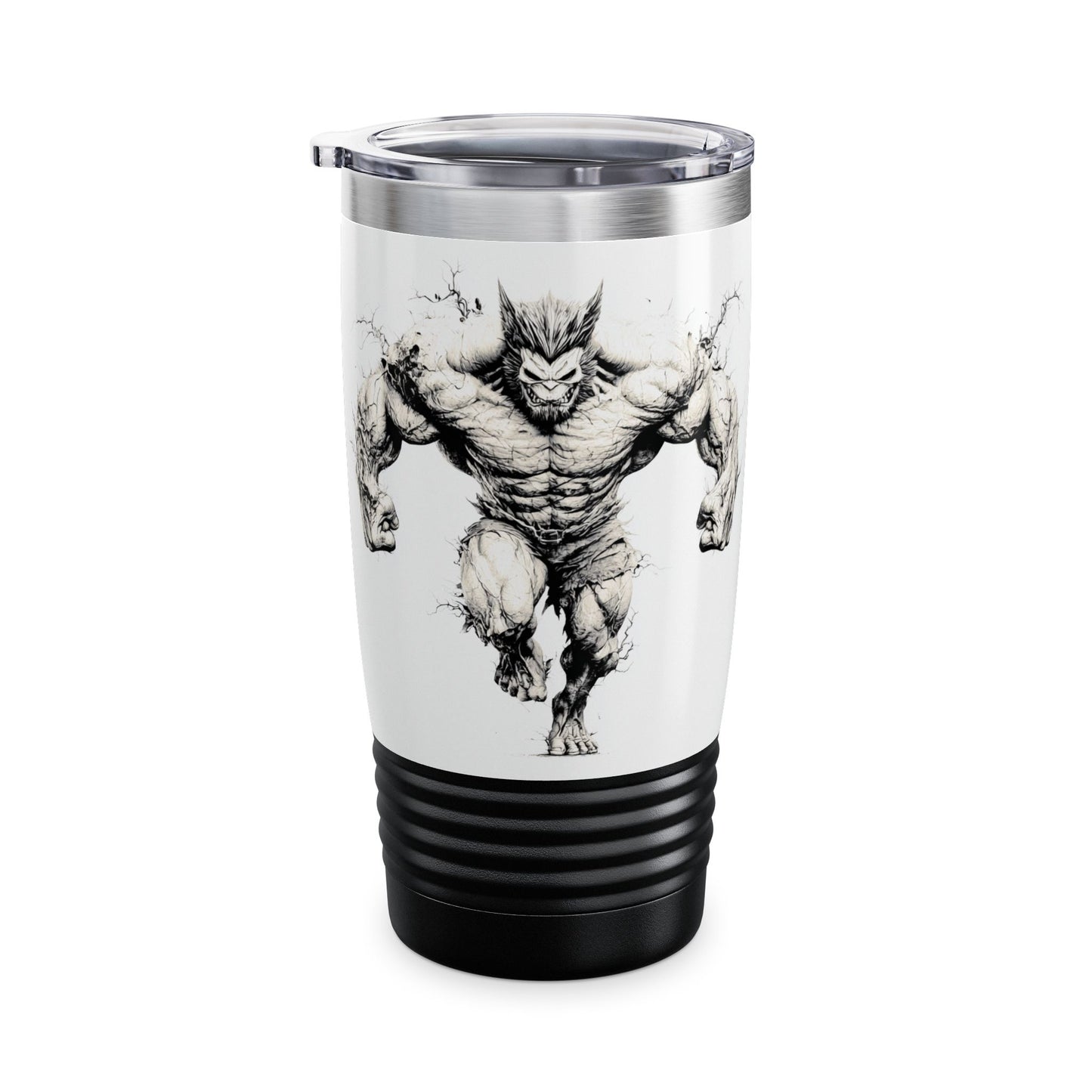 20oz Werewolf Tumbler – Muscle Monster Graphic Travel Mug