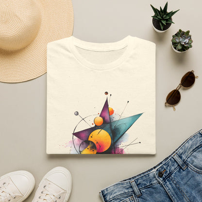 Abstract Geometric Planet Art T-Shirt