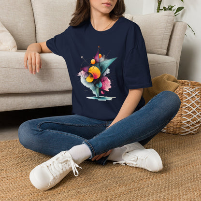 Abstract Geometric Planet Art T-Shirt