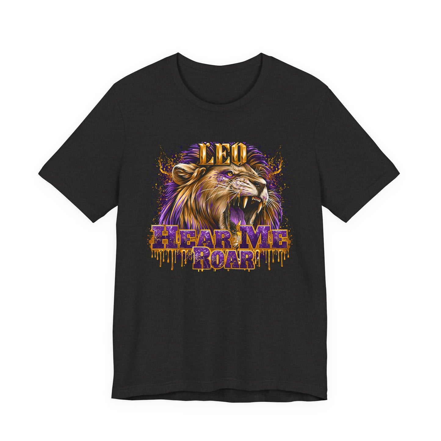 Leo-Hear Me Roar-Zodiac Unisex Jersey Short Sleeve Tee