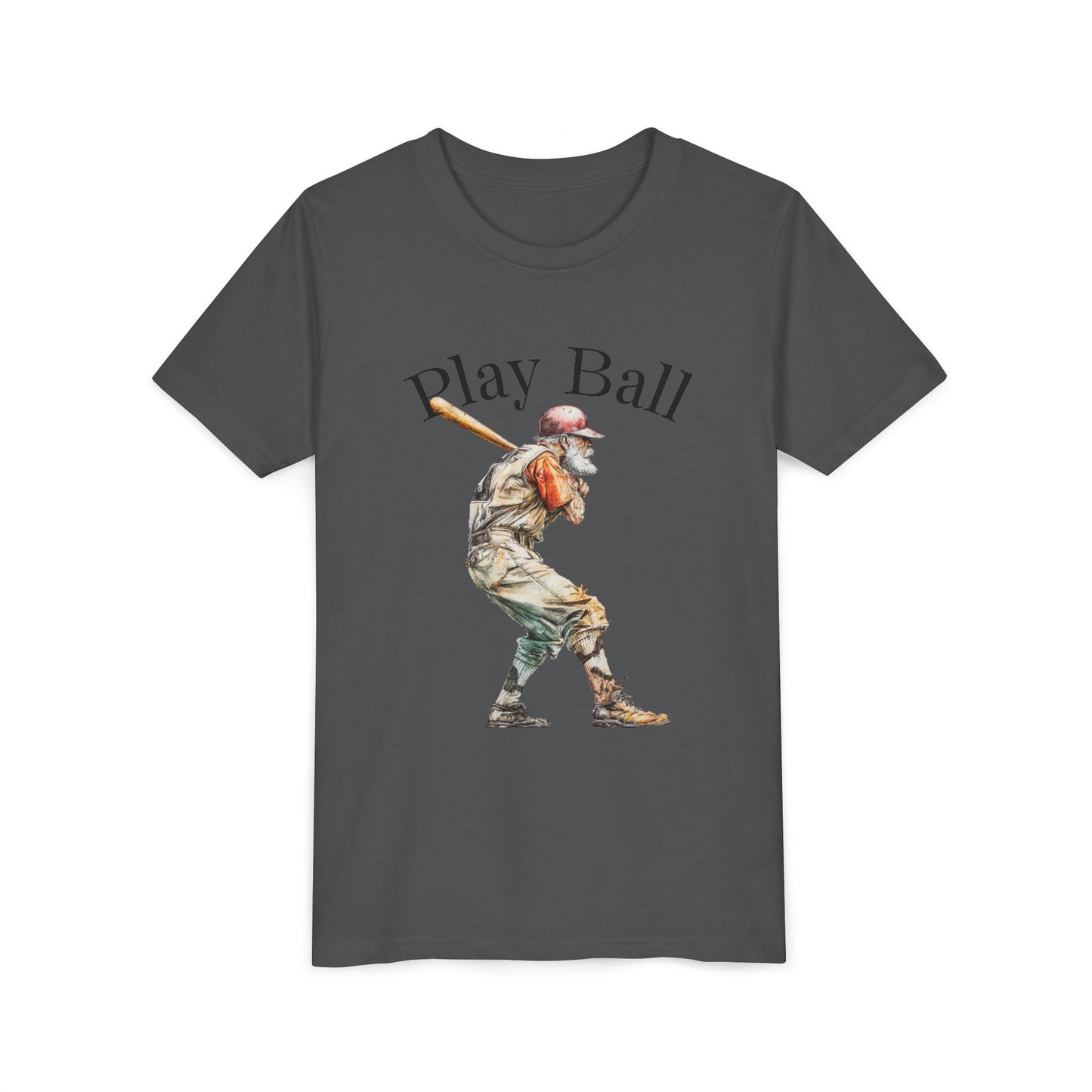 Youth Baseball Tee — 'Play Ball' Graphic T‑Shirt