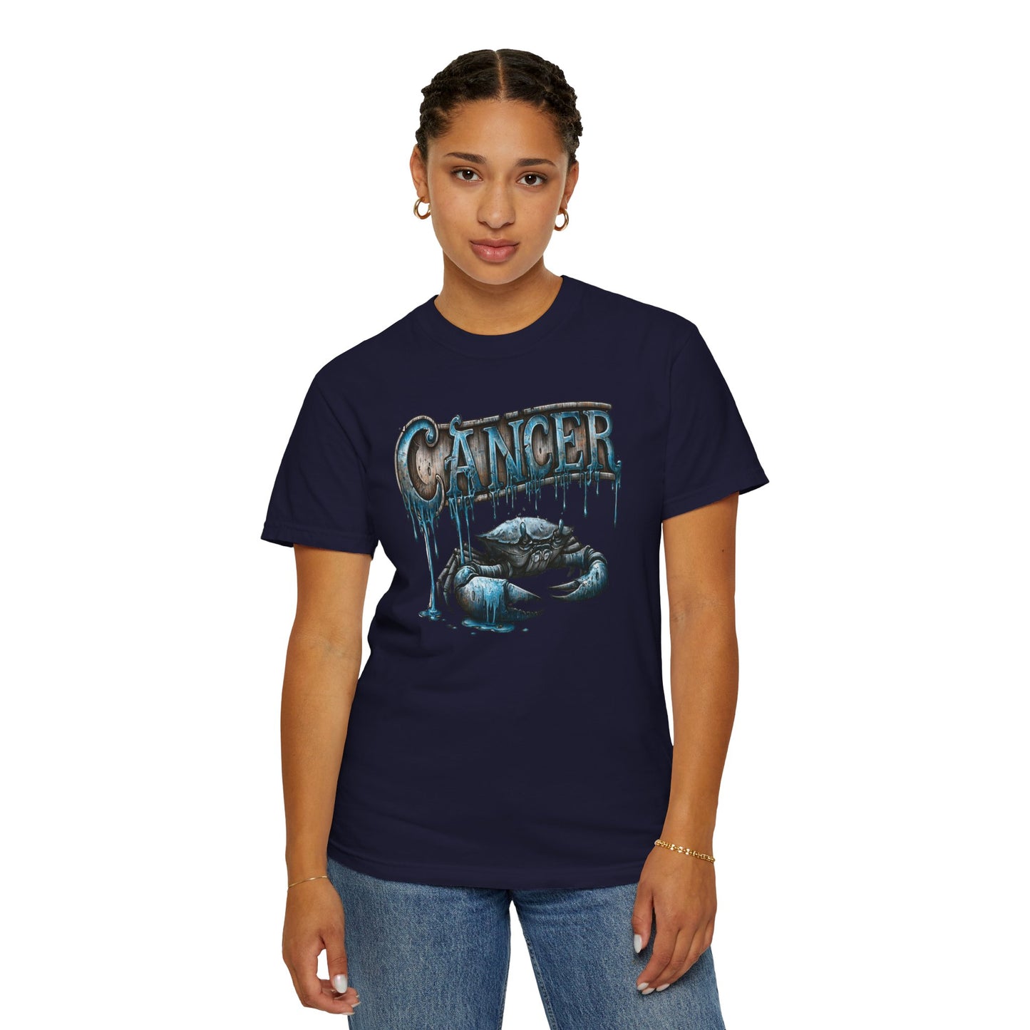 Cancer Zodiac Crab T-Shirt — Blue Drip Astrological Tee