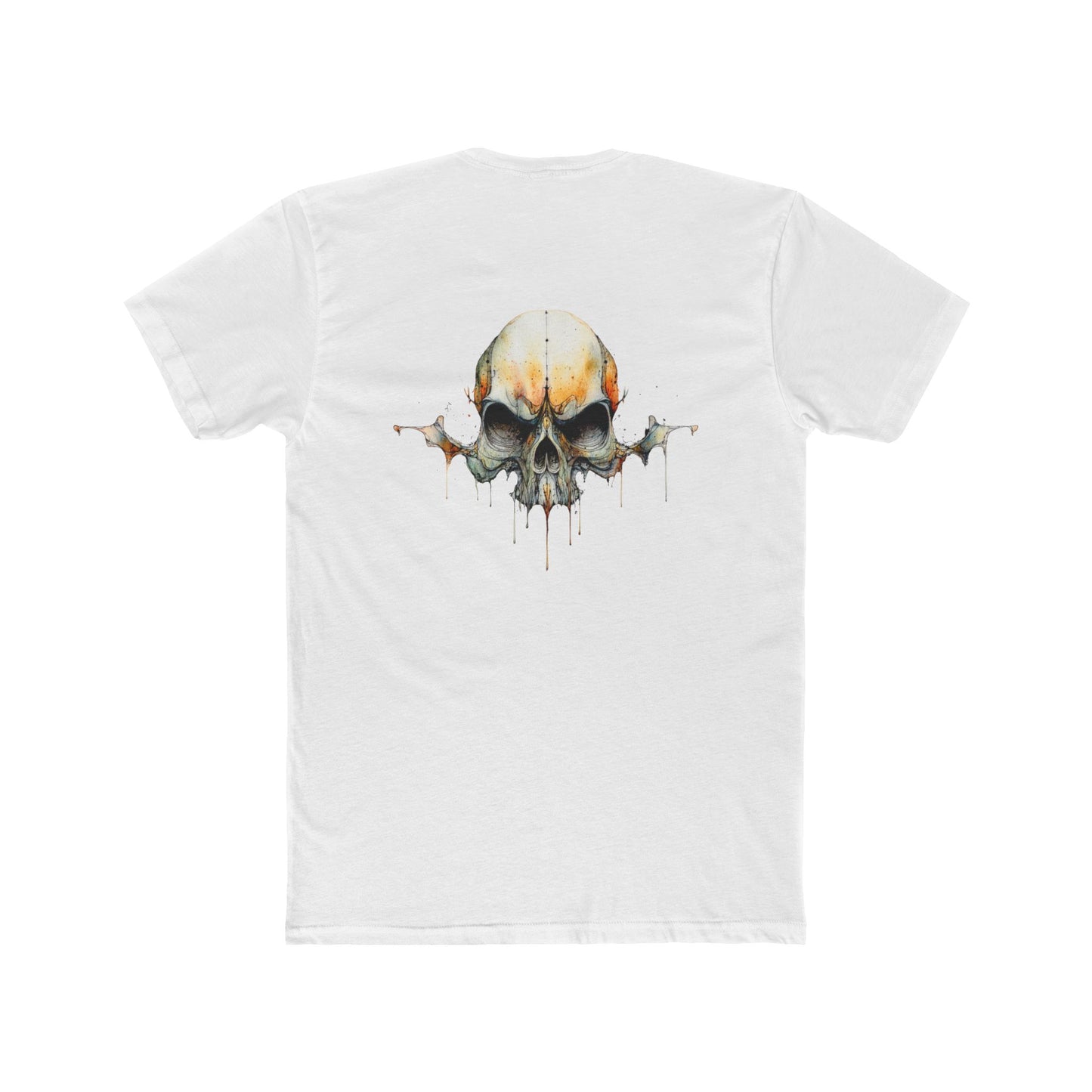 Skull Drip Graphic Tee — Watercolor Skull T-Shirt
