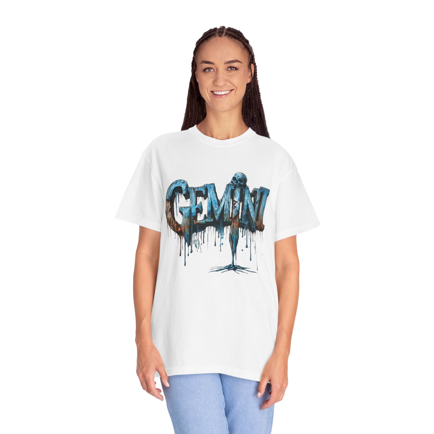 Gemini Zodiac Graphic T-Shirt — Frost Drop Tee
