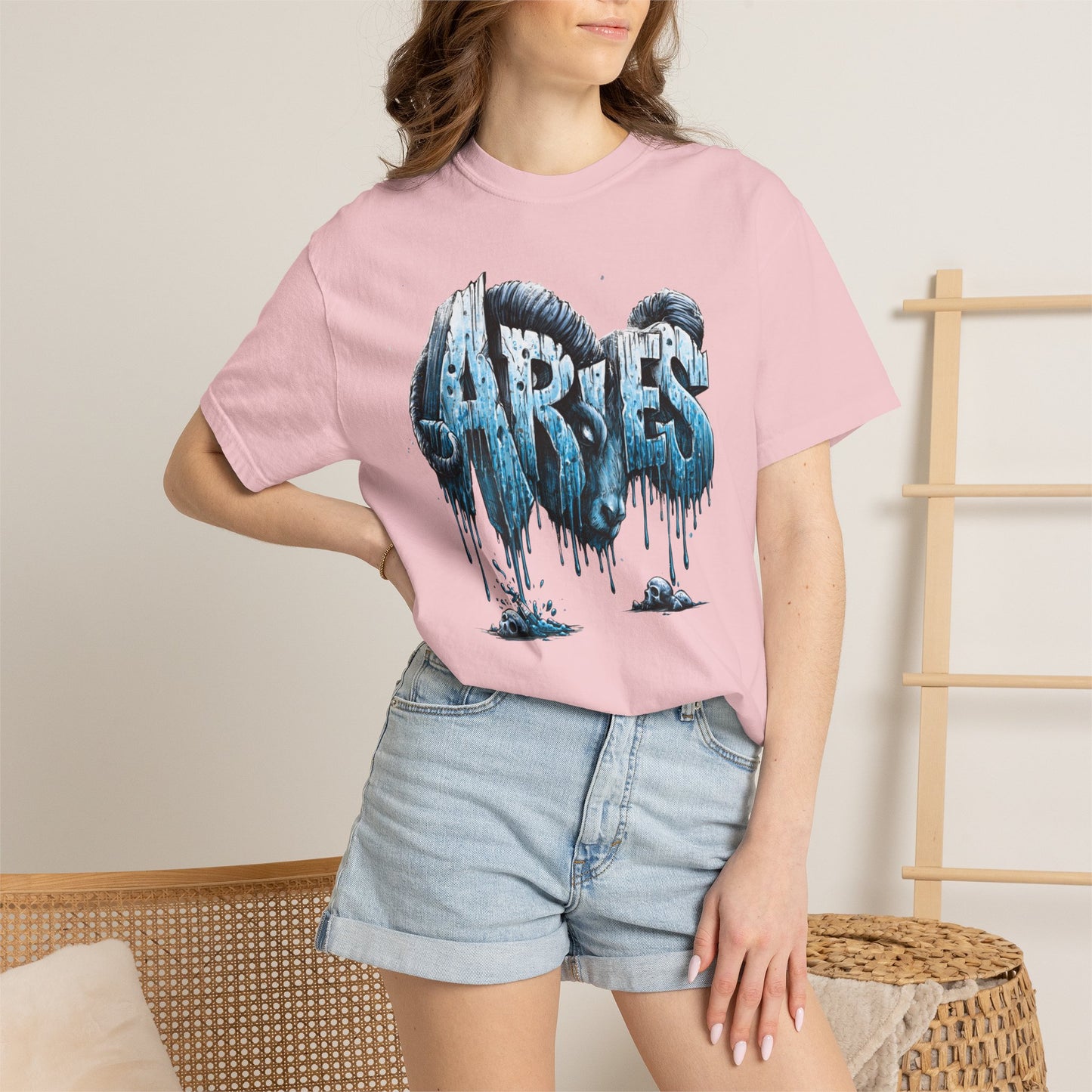 Aries Zodiac Tee — Ice Drip Astrology Graphic T-Shirt