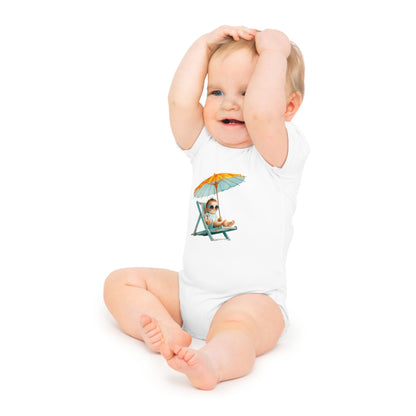 White Baby Bodysuit — Plain Short Sleeve Infant Onesie