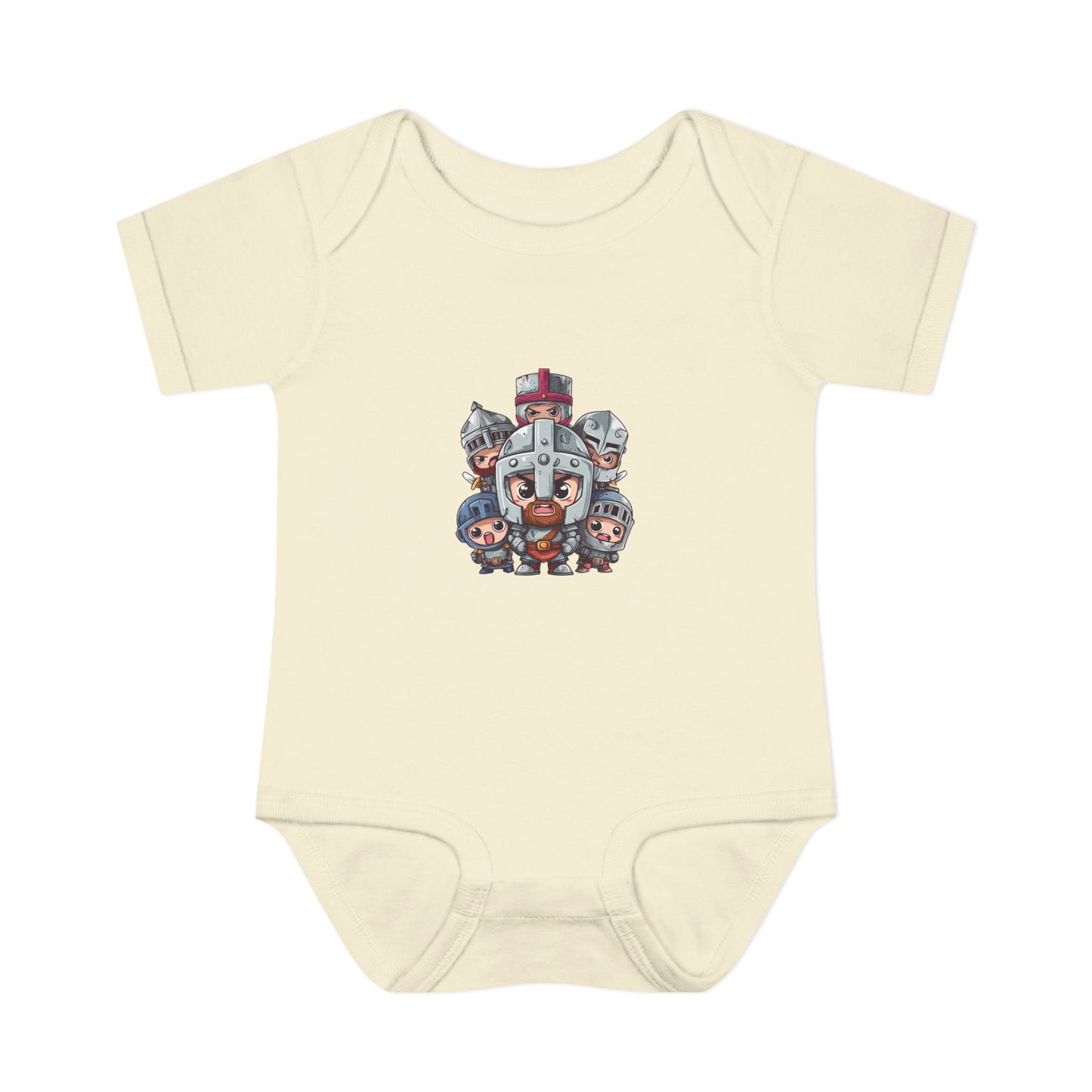 Baby Bodysuit — Cute Cartoon Viking Family Graphic