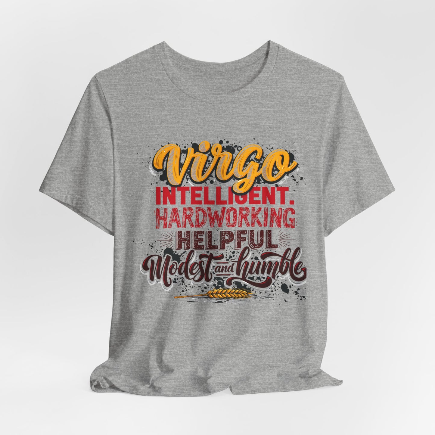 Virgo T‑Shirt for Her — "Intelligent, Hardworking, Helpful, Modest & Humble" Zodiac Tee