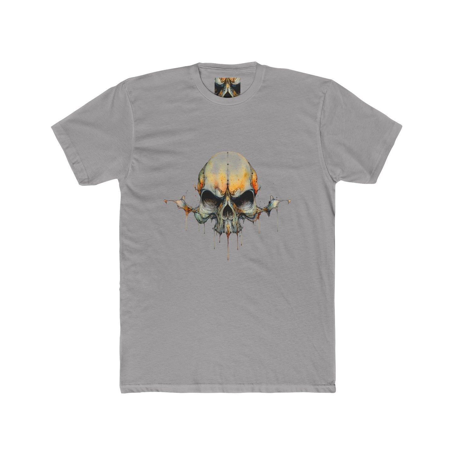 Skull Drip Graphic Tee — Watercolor Skull T-Shirt