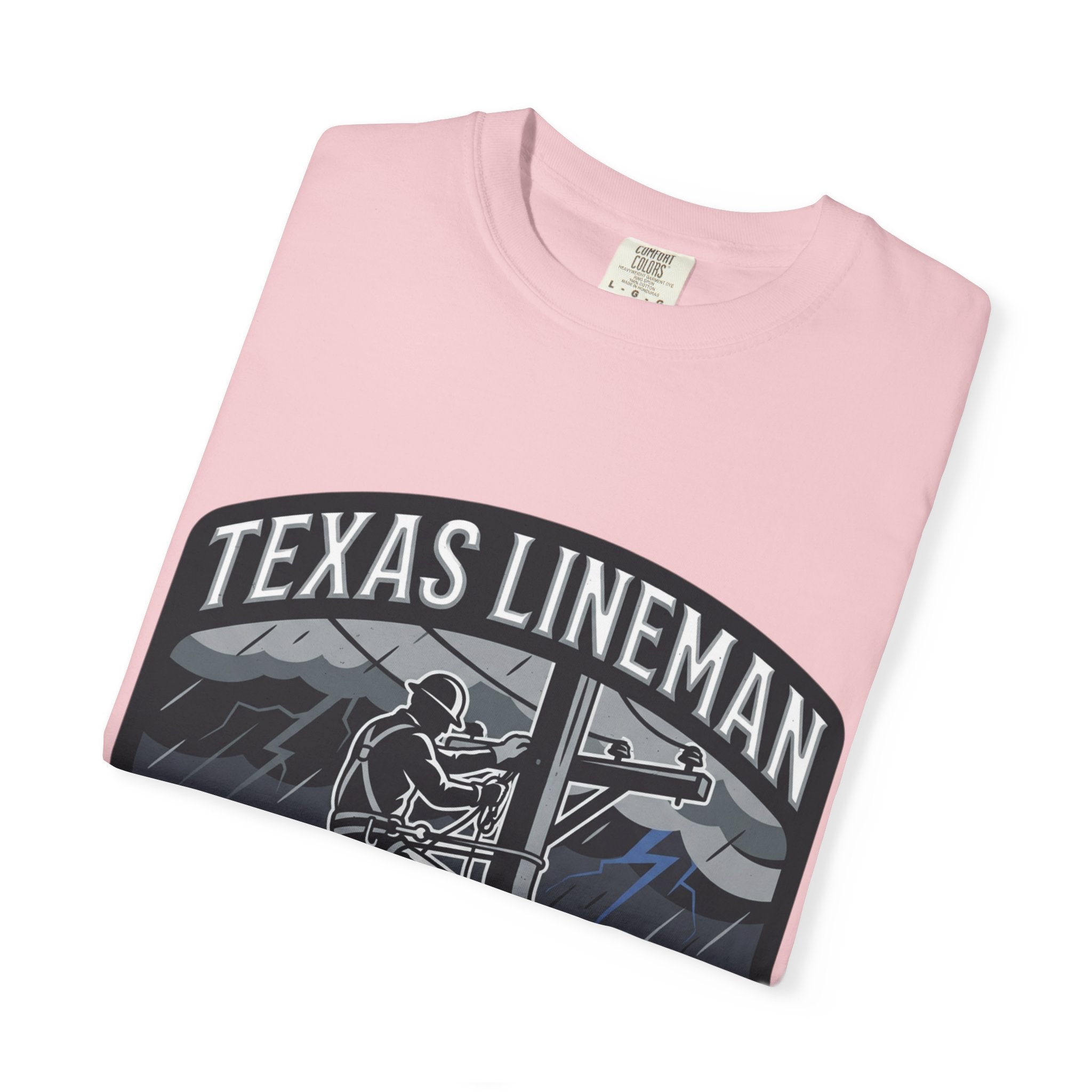 Texas Lineman T-Shirt — "The Storm Isn't Over Until All The Lights Are ON" Electrical Worker Tee