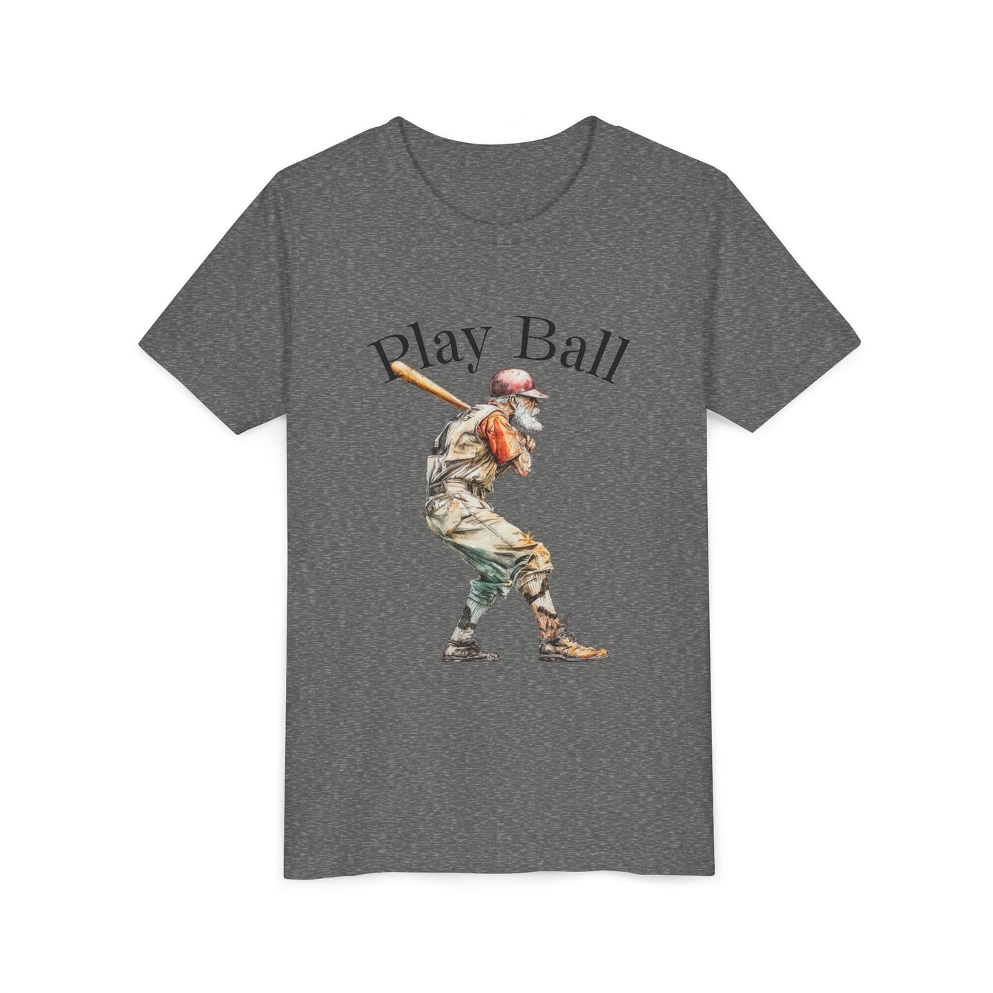 Youth Baseball Tee — 'Play Ball' Graphic T‑Shirt