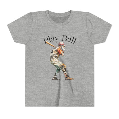 Youth Baseball Tee — 'Play Ball' Graphic T‑Shirt