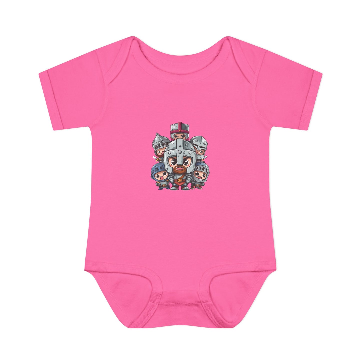 Baby Bodysuit — Cute Cartoon Viking Family Graphic