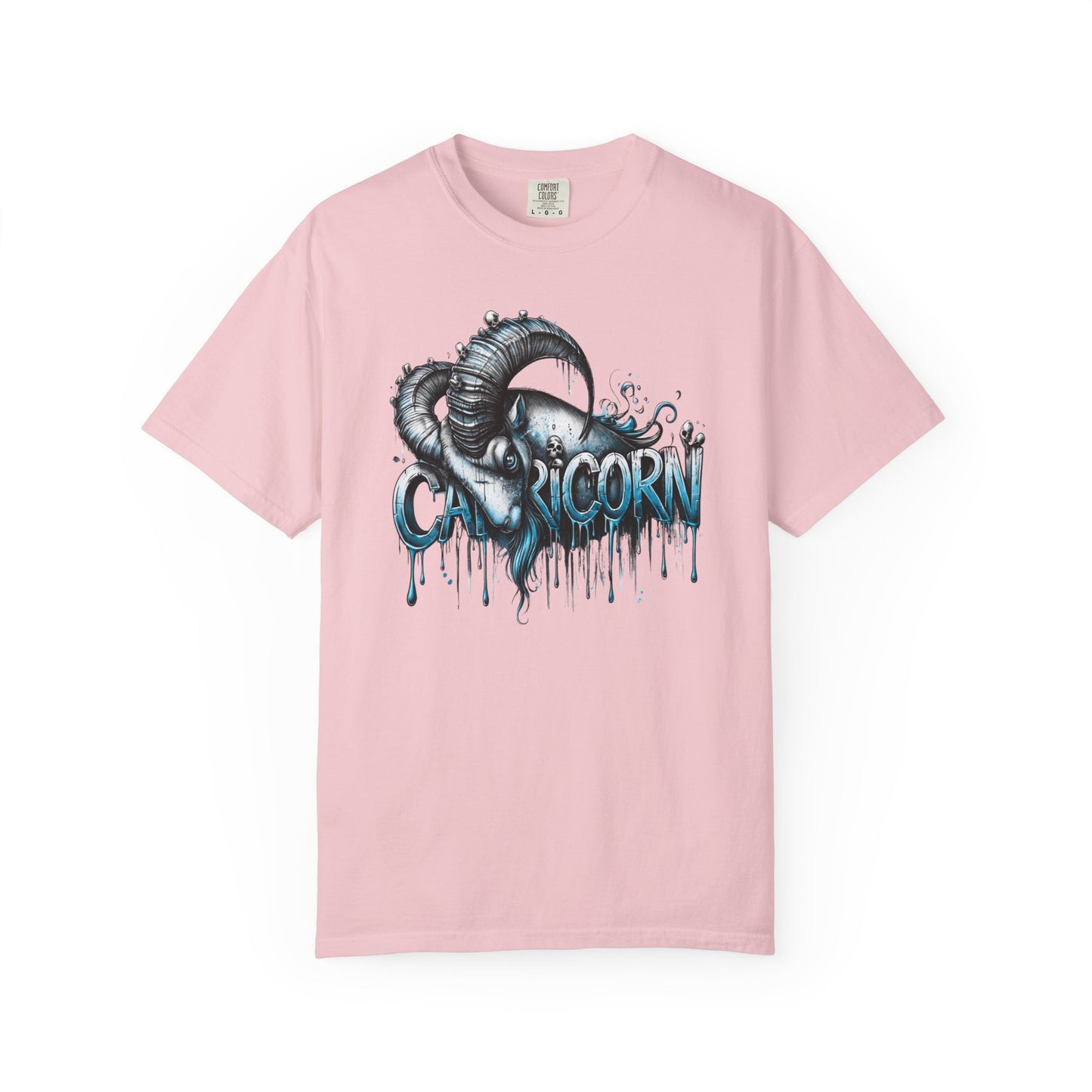 Capricorn-Zodiac Graphic Tee (Goat Horn Illustration)