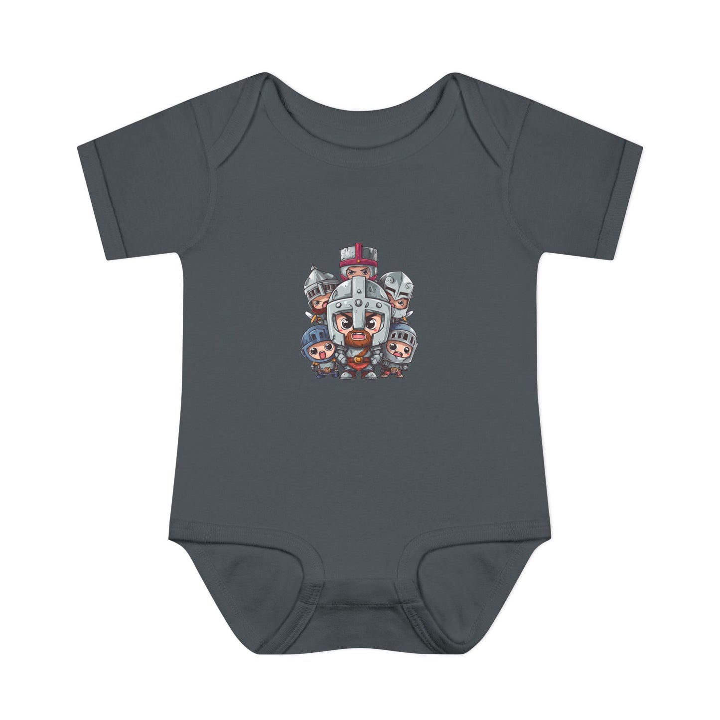 Baby Bodysuit — Cute Cartoon Viking Family Graphic
