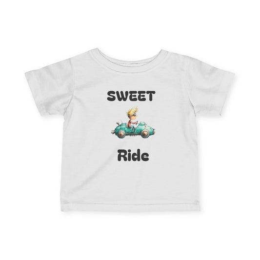 Infant Tee — "Sweet Ride" Vintage Car Baby Shirt