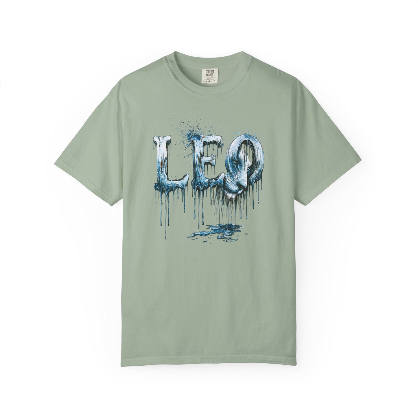 Leo Graphic T-Shirt — Frost Drop Zodiac Tee