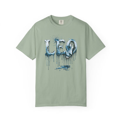 Leo Graphic T-Shirt — Frost Drop Zodiac Tee